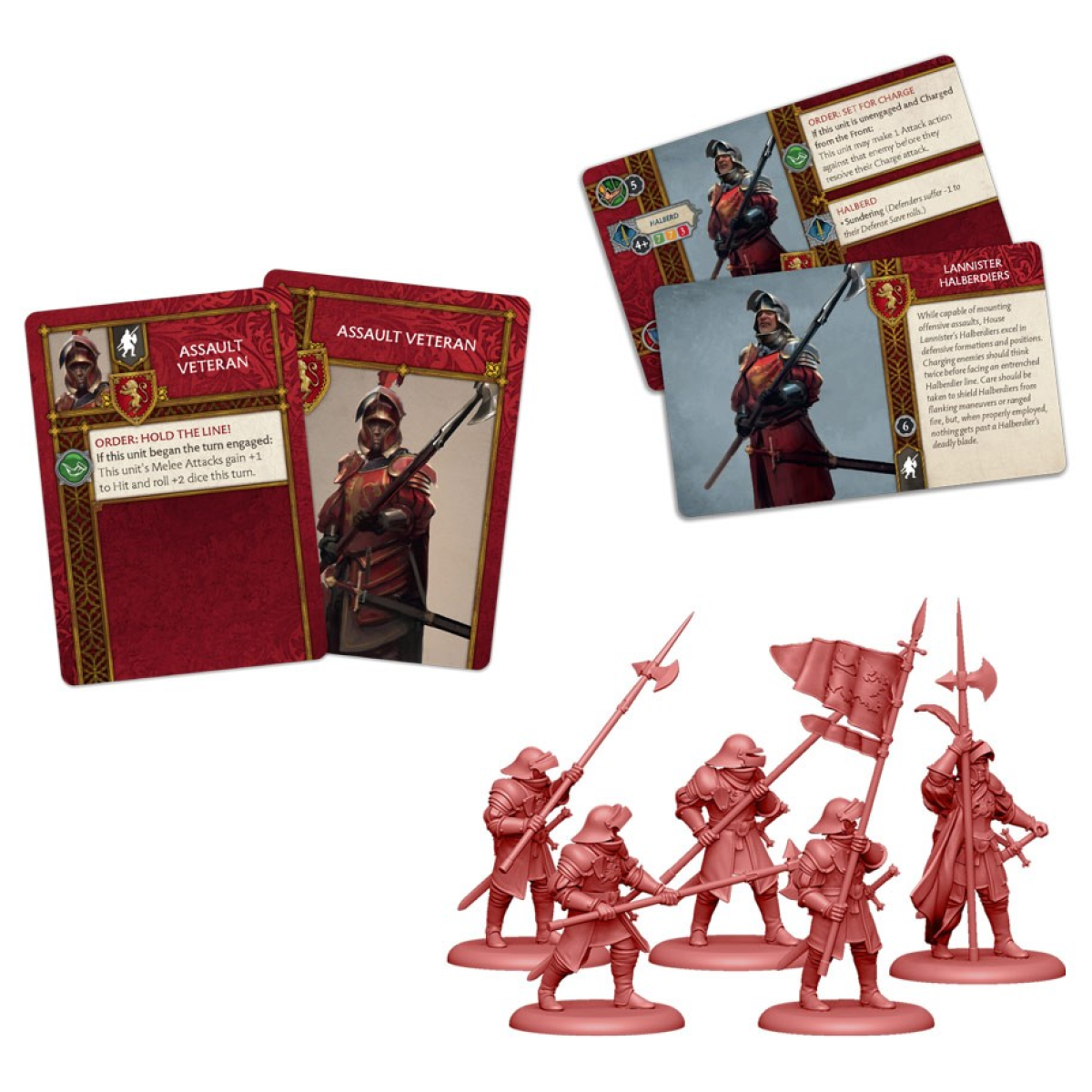 A Song of Ice and Fire Tabletop Miniatures Game Lannister Halberdiers